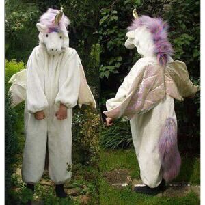 Plush Unicorn Pegasus Costume Wings Rainbow Tail Girls Boys 7 8 Costco